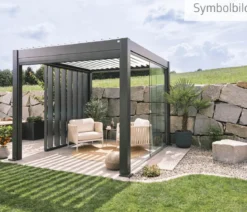 Biohort Pergola 3 x 3 zweifarbig, ca. B312/H264/T312 cm