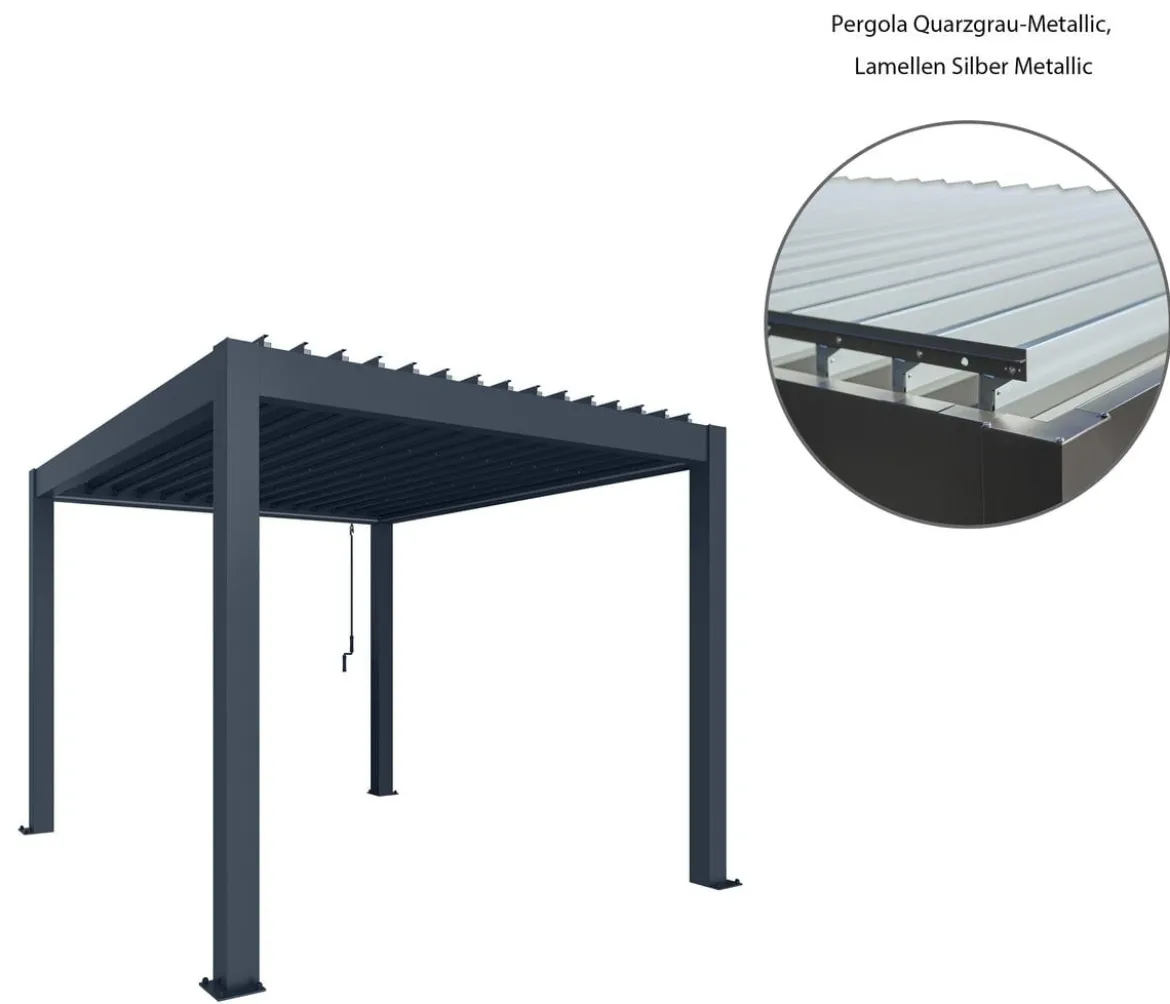 Biohort Pergola 5,5 x 3 zweifarbig, ca. B552,5/H264/T312 cm