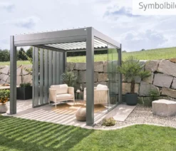 Biohort Pergola 4 x 3 zweifarbig, ca. B404,5/H264/T312 cm