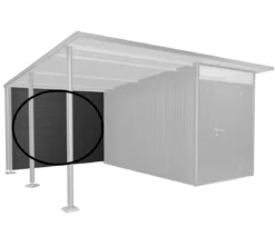 Biohort Rückwand für Seitendach L für Gerätehaus AvantGarde