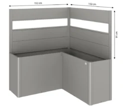 Biohort Sichtschutz Belvedere L150 mit Acrylglas, ca. B152/H91/T152 cm