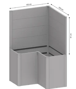 Biohort Sichtschutz Belvedere L100, ca. B102/H91/T102 cm