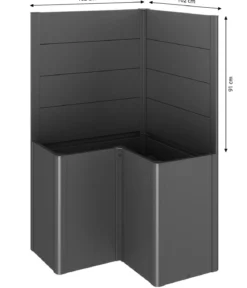 Biohort Sichtschutz Belvedere L100, ca. B102/H91/T102 cm