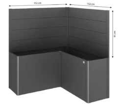 Biohort Sichtschutz Belvedere L150, ca. B152/H91/T152 cm