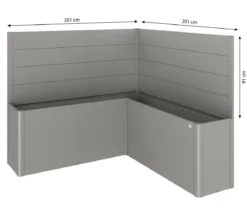Biohort Sichtschutz Belvedere L200, ca. B201/H91/T201 cm