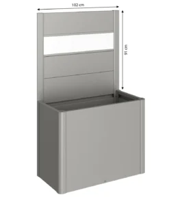 Biohort Sichtschutz Belvedere 100 mit Acrylglas, ca. B102/H91/T4 cm
