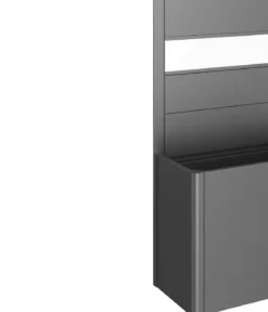 Biohort Sichtschutz Belvedere 100 mit Acrylglas, ca. B102/H91/T4 cm