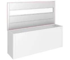 Biohort Sichtschutz mit Acrylglas für HochBeet 4x1, ca. B397/H91/T4 cm