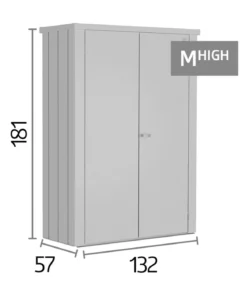 Biohort Terrassenschrank Romeo M High, ca. B132/H181/T57 cm