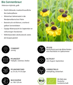 Bio Sonnenbraut, gelb