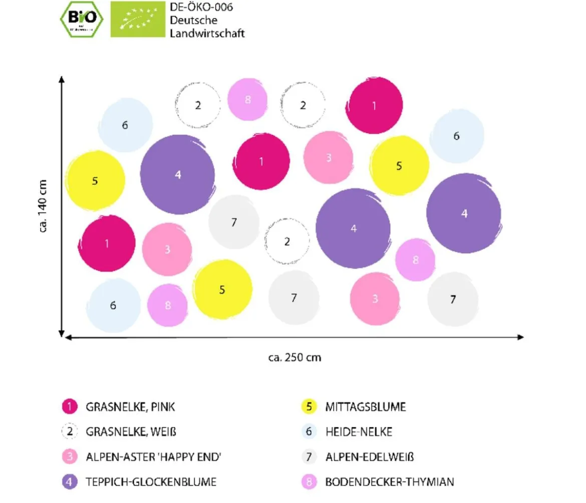 Bio Stauden-Set Großer Alpengarten, 24-teilig