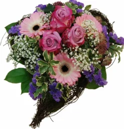 Blumenstrauß Rebenherz, ca. Ø32 cm