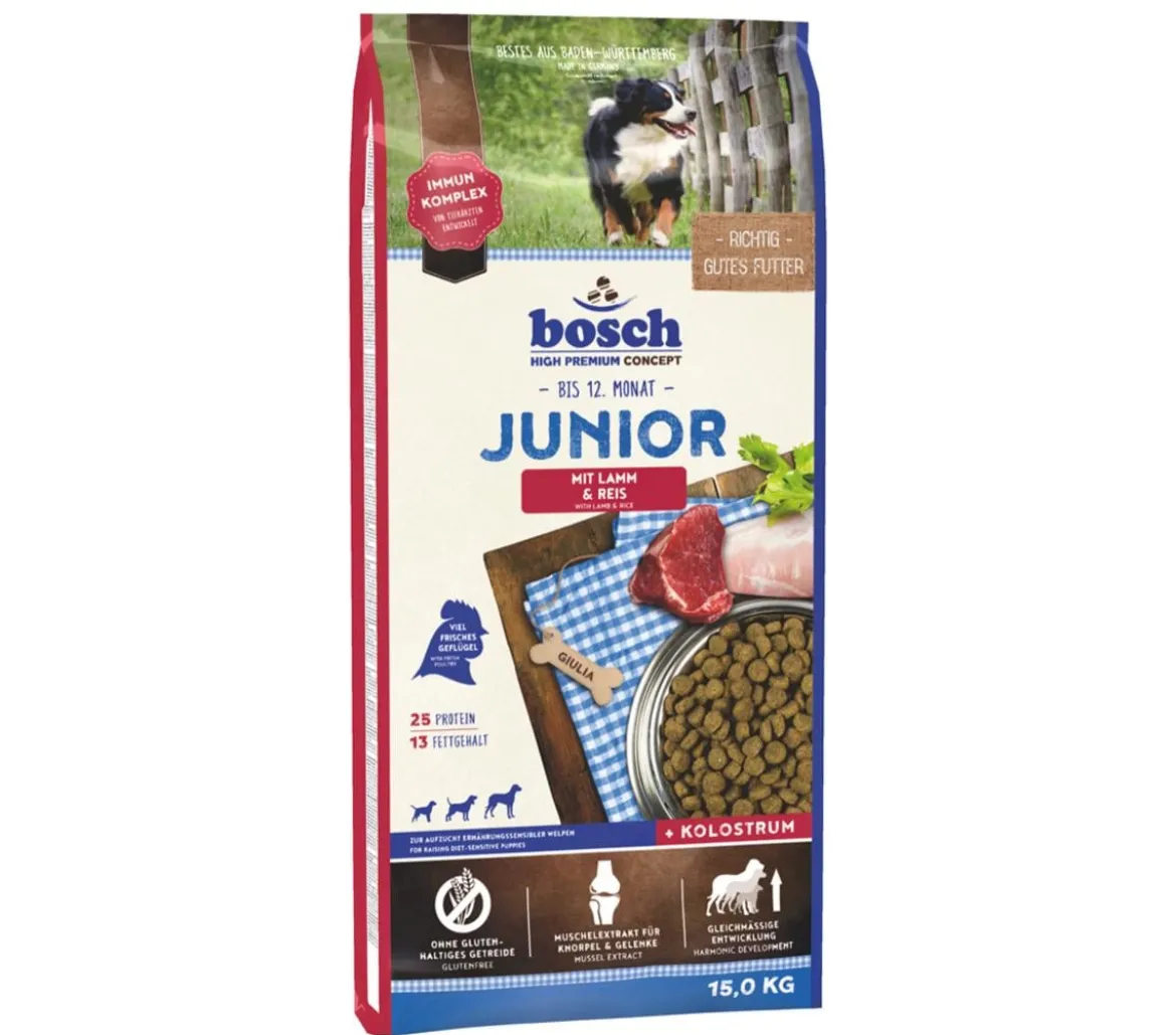 bosch Trockenfutter für Hunde High Premium Junior, Lamm & Reis