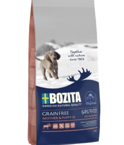 BOZITA Trockenfutter für Hunde Grain Free Mother & Puppy XL, Elch
