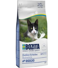 BOZITA Trockenfutter für Katzen Outdoor & Active Elk, Elch