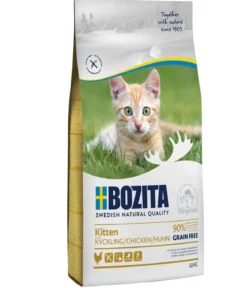 BOZITA Trockenfutter für Katzen Grain Free Chicken Kitten, Huhn