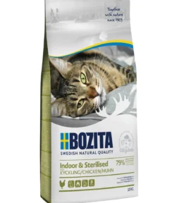 BOZITA Trockenfutter für Katzen Indoor & Sterilised Chicken, Huhn, 10 kg