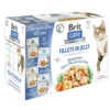 Brit Care Nassfutter für Katzen Flavour Box Filets in Gelee Adult, 12 x 85 g