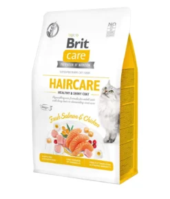 Brit Care Trockenfutter für Katzen Haircare Adult, Lachs & Huhn