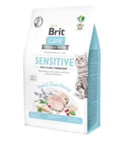 Brit Care Trockenfutter für Katzen Sensitive Food Allergy Adult, Insekten & Hering