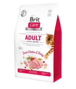Brit Care Trockenfutter für Katzen Activity Support Adult, Huhn & Truthahn