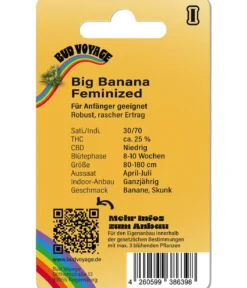 Bud Voyage Hanfsamen Anti-Stress Big Banana, 3 Stk.