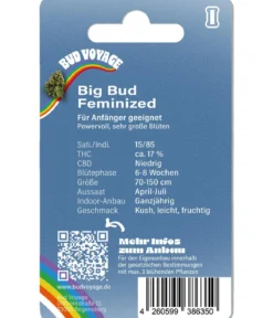 Bud Voyage Hanfsamen Gelassenheit Big Bud, 3 Stk.
