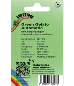 Bud Voyage Hanfsamen Happy Green Gelato, 3 Stk.