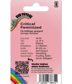 Bud Voyage Hanfsamen Medi-Rest Critical, 3 Stk.