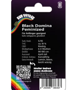Bud Voyage Hanfsamen Tiefschlaf Black Domina, 3 Stk.