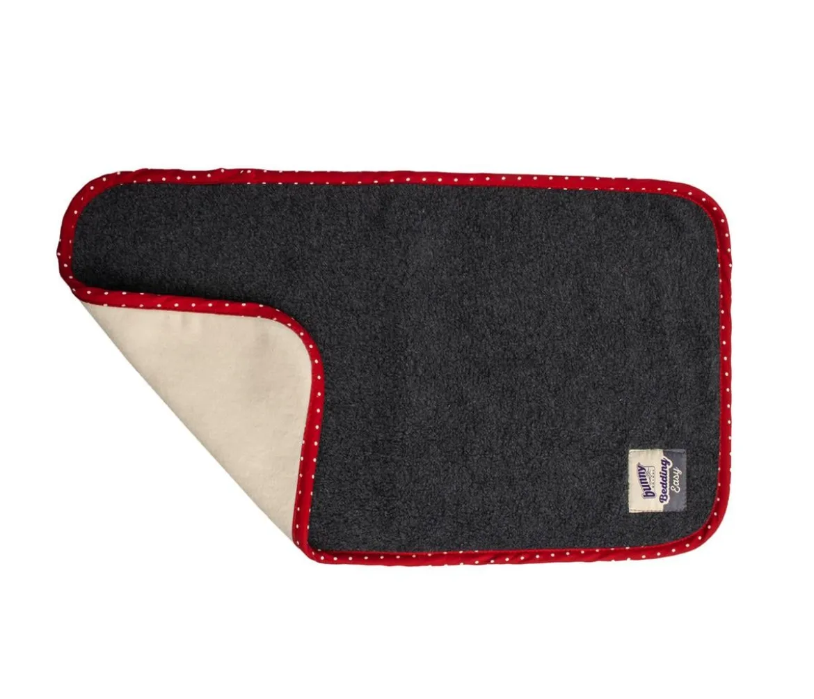 bunny® NATURE Bedding Einstreumatte Easy Mini, anthrazit/rot, ca. B48/H28 cm