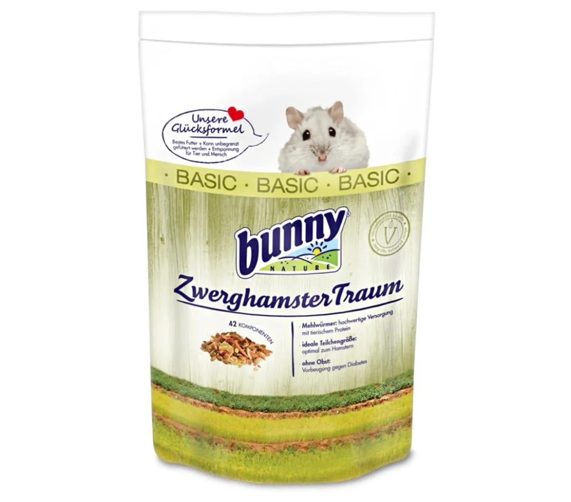 bunny® NATURE Hamsterfutter ZwerghamsterTraum BASIC, 600 g
