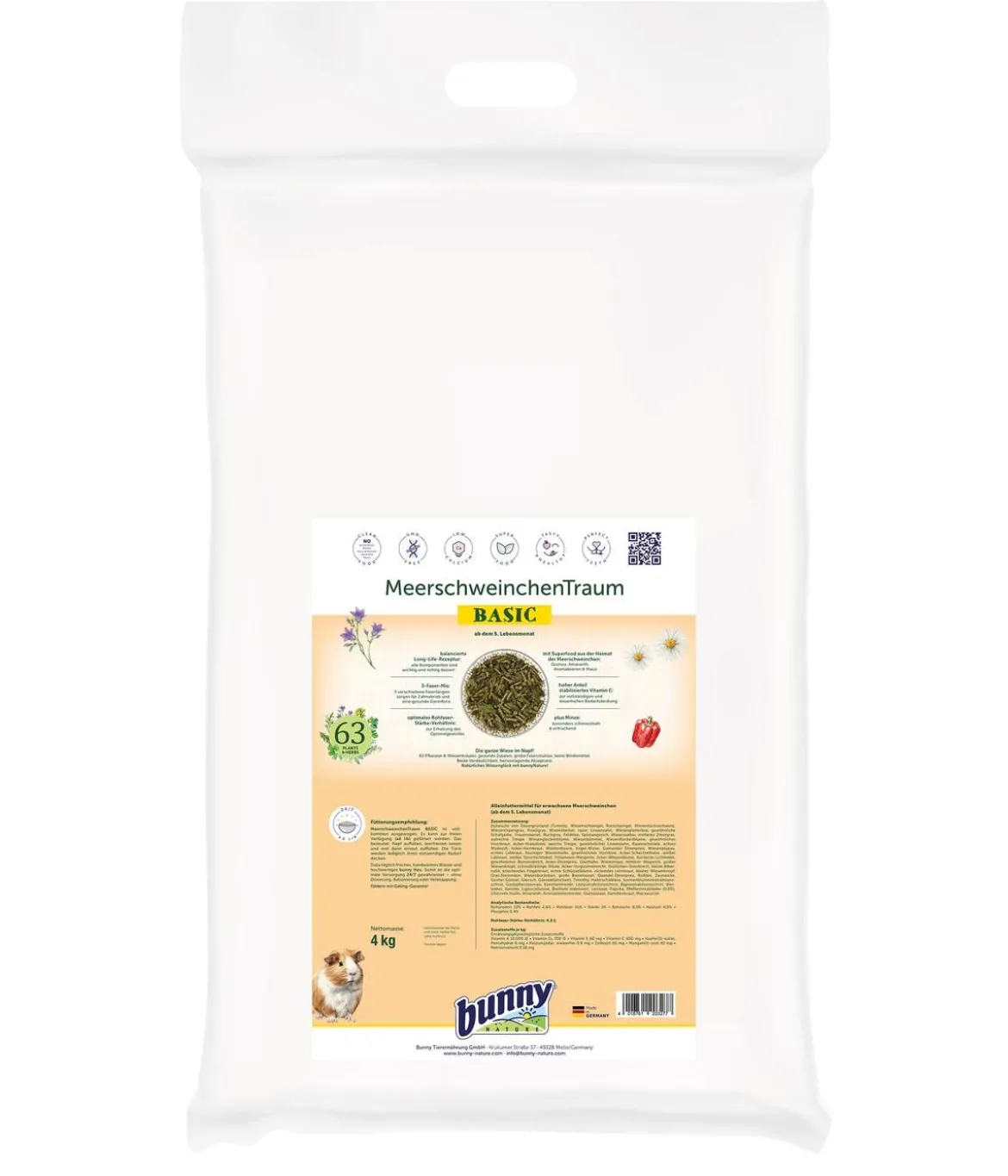 bunny® NATURE Meerschweinchenfutter MeerschweinchenTraum BASIC