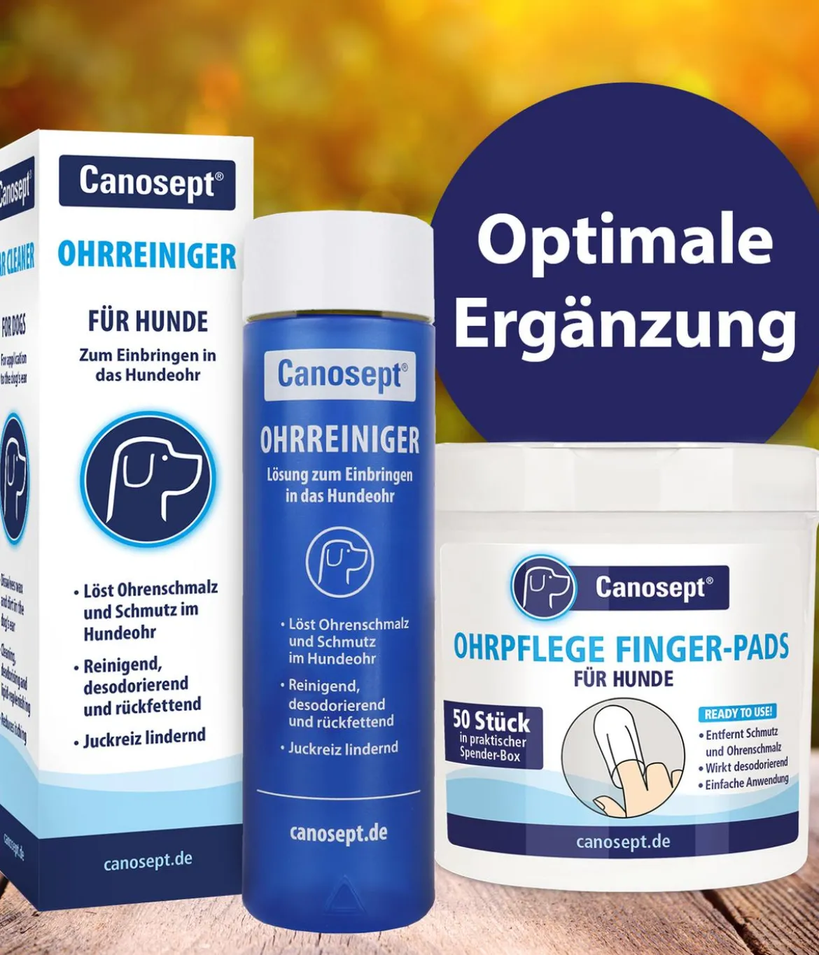 Canosept® Ohrreiniger für Hunde, 125 ml