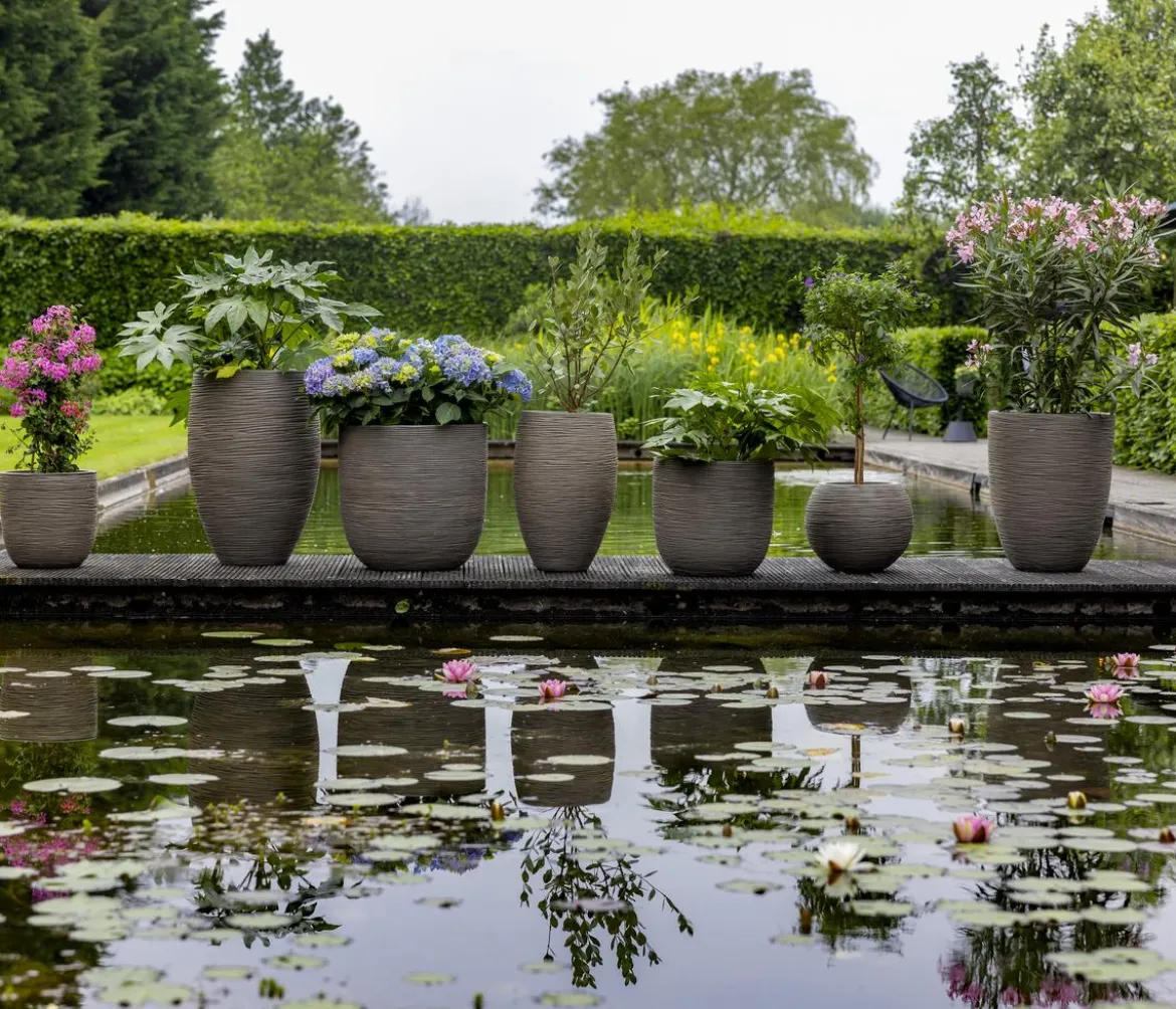 Capi Europe Kunststoff-Topf Nature Rib NL, rund
