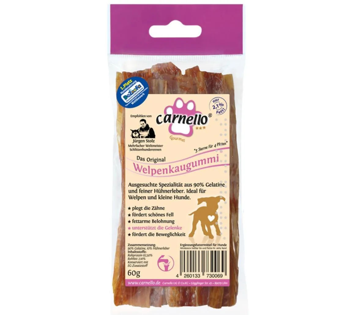 Carnello Hundesnack Welpenkaugummi, 60 g