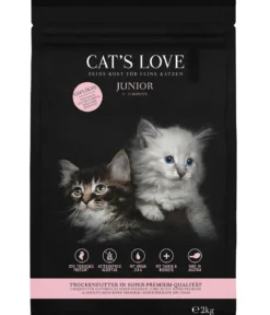 CAT'S LOVE Trockenfutter für Katzen Junior, Geflügel, 2 kg