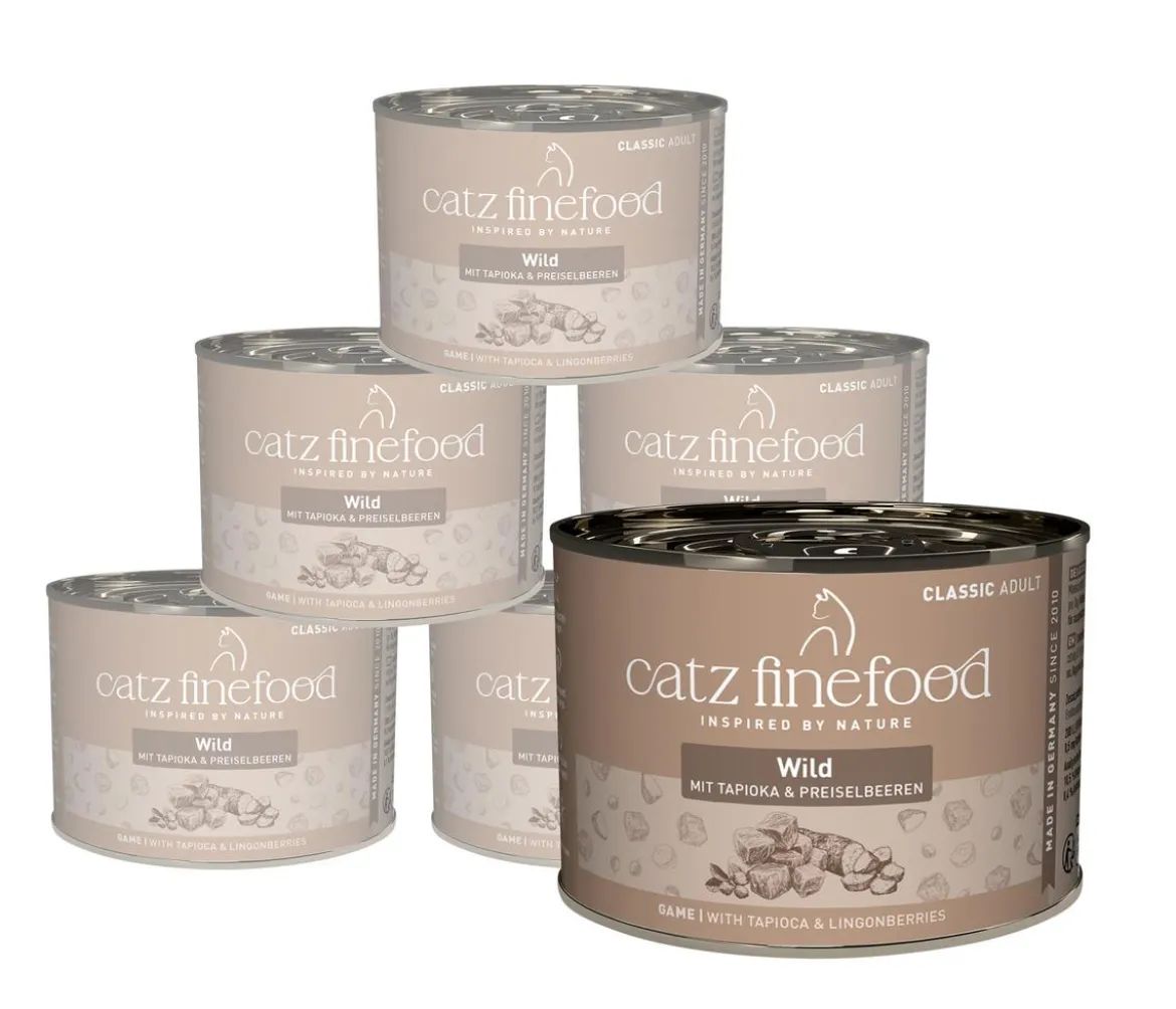 catz finefood Nassfutter für Katzen Classic Adult, 6 x 200 g