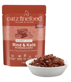 Catz finefood Nassfutter für Katzen Classic Adult, 16 x 85 g