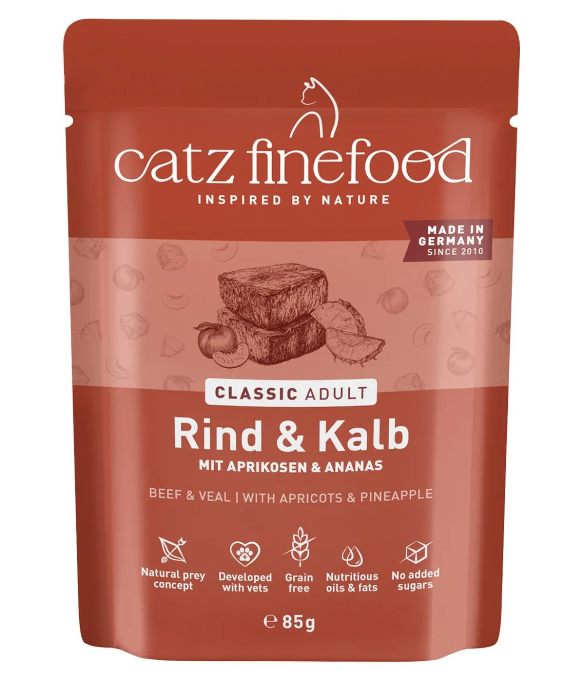 Catz finefood Nassfutter für Katzen Classic Adult, 16 x 85 g