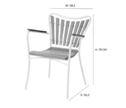 Cinas Stapelstuhl Ellen, ca. B58,5/H78/T56,5 cm