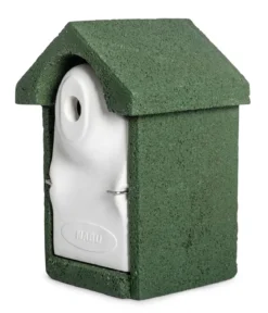 CJ Wildlife WoodStone® Nistkasten Holzbeton, Einflugloch ca. Ø28 mm, grün
