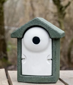 CJ Wildlife WoodStone® Nistkasten Holzbeton, Einflugloch ca. Ø32 mm, grün