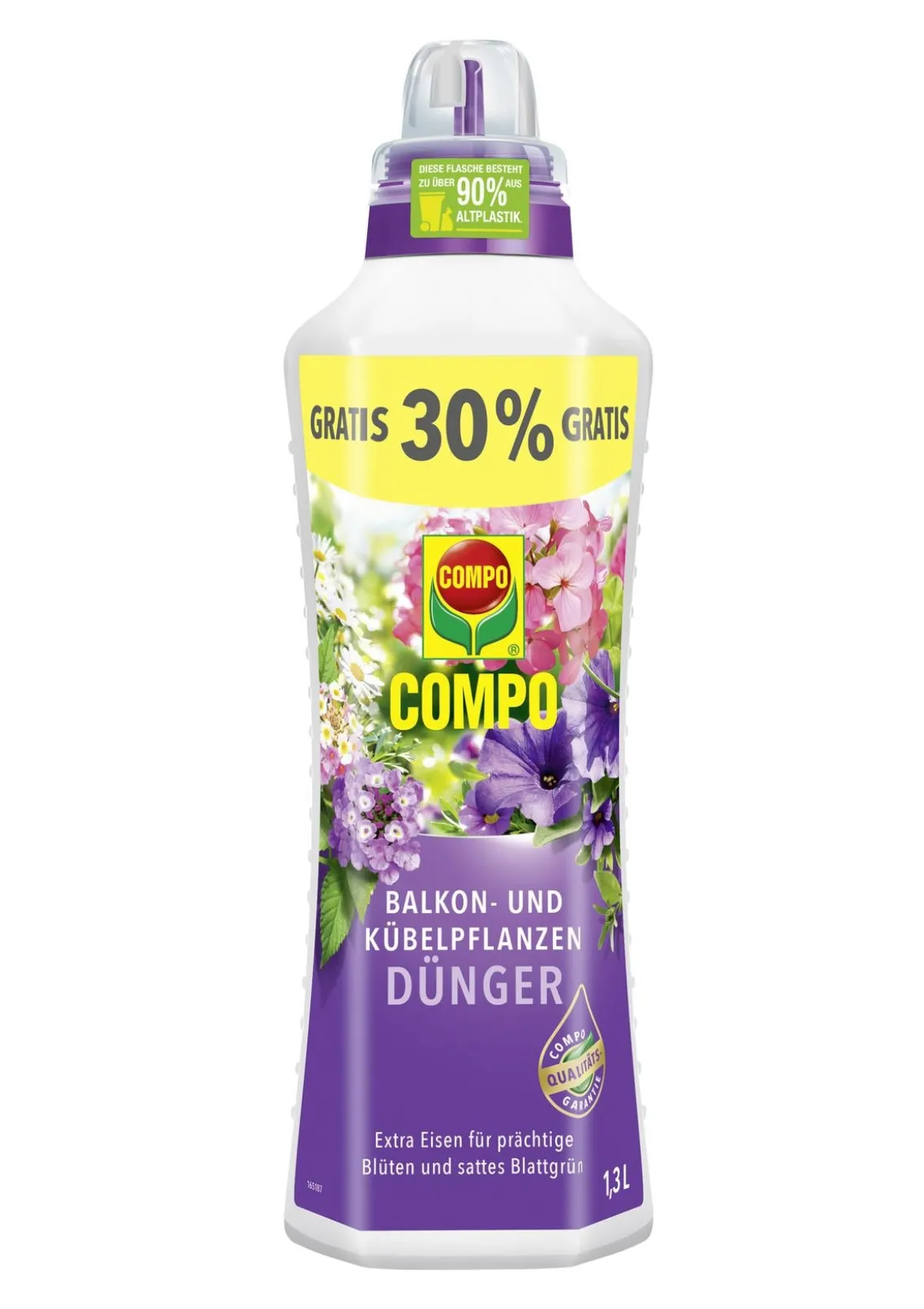 COMPO Balkon- und Kübelpflanzendünger, flüssig, 1,3 l