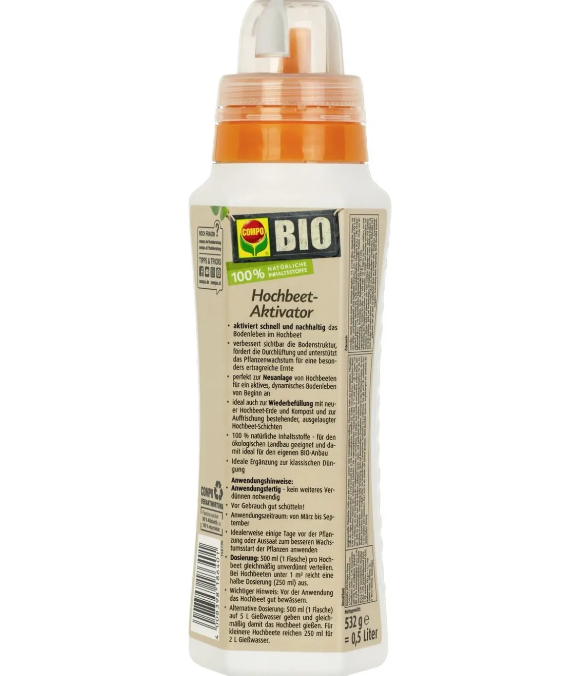 COMPO BIO Hochbeet-Aktivator, flüssig, 500 ml