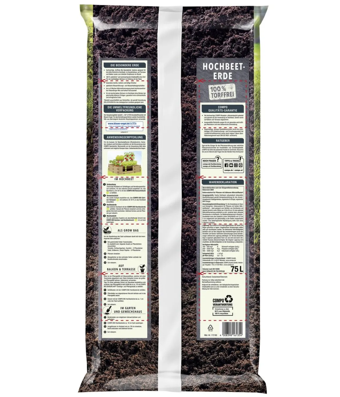 COMPO BIO Hochbeeterde, 75 l