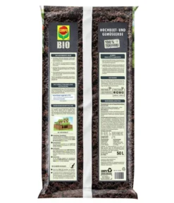 COMPO BIO Hochbeet- und Gemüseerde, torffrei, 50 l