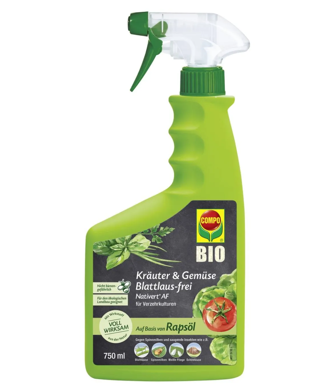 COMPO BIO Kräuter & Gemüse Blattlaus-frei Nativert® AF, 750 ml