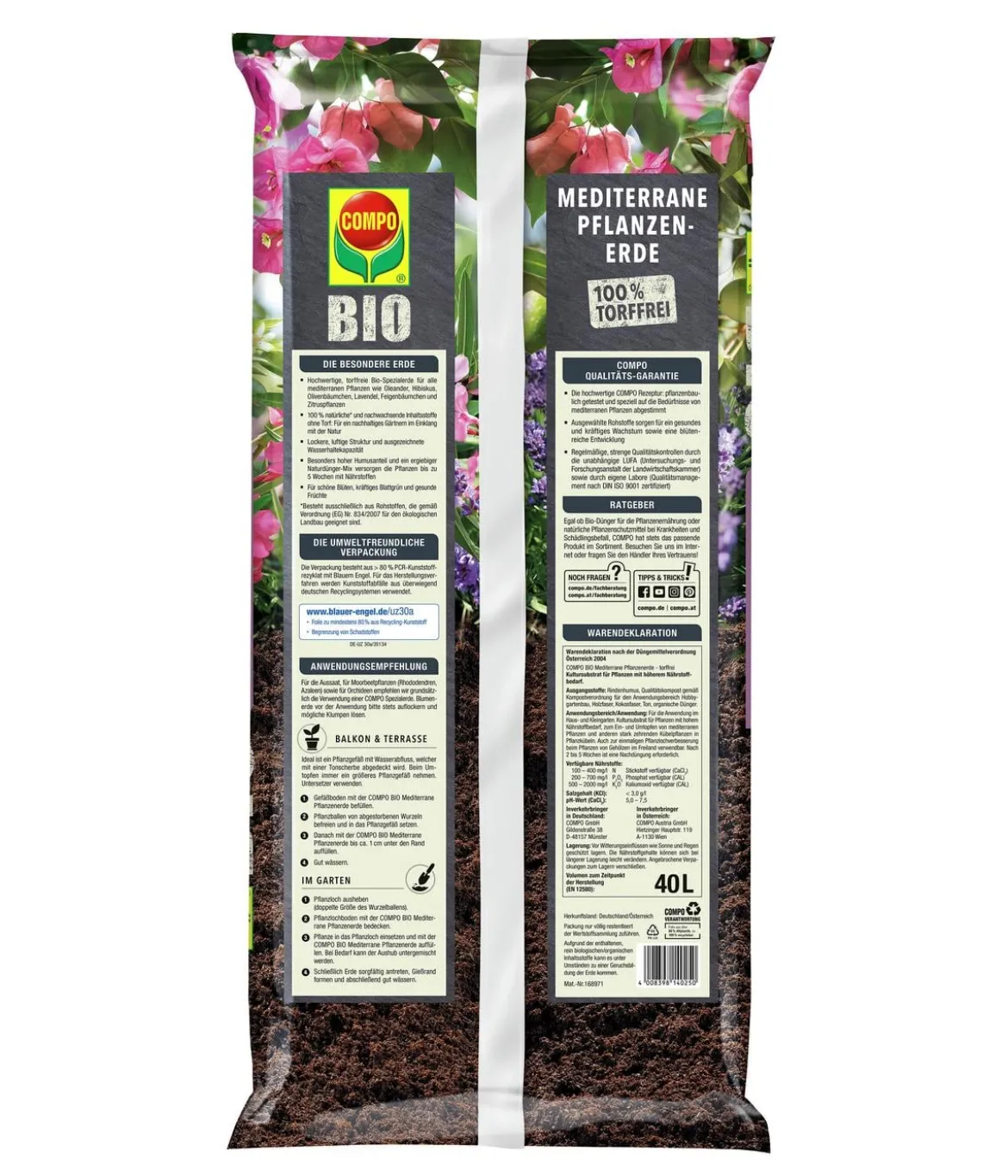 COMPO BIO Mediterrane Pflanzenerde