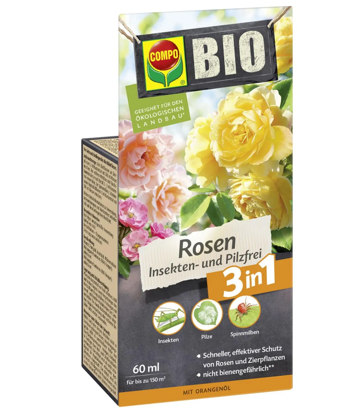COMPO BIO Rosen Insekten- und Pilzfrei, flüssig, 60 ml